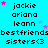 Pixelated text and star symbols on a cyan background with repeated names and phrases in black and pink.