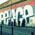 Pixelated image of stylized text 'PILGRIM' in white with blue outlines against a gradient background of teal, yellow, and pink hues.