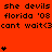 A static image with a bright orange background displaying repeated text and star symbols in black pixel art style.