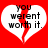 Red background with two white broken hearts containing black text reading "you werent worth it.".
