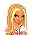 Pixel art contact sheet showing multiple frames of a female character in sports attire with text elements and partial body views.