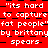 Red background with black checkered pattern and repeated white text reading "it's hard to capture fat people" by brittany spears.