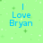 Static pixel art icon with light green background, blue text reading "I Love Bryan" on left, "7/7/07" on right, and scattered white and green pixelated sparkles.