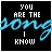 Static pixel art icon with white text and blue cursive script on black background.