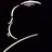 A pixelated grayscale icon depicting a curved line with a circular top element against a black background.