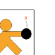 A 4-frame animated contact sheet showing a yellow stick figure holding a black bomb with a lit fuse, progressing from static pose to explosion.