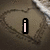 A four- shows a heart drawn in sand with an 'i' icon, a pink neon heart outline over black background with 'love', and two below