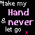 Static pixel art displays text fragments in white and pink on black background with small red cross symbol.