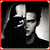 A split- image with a grayscale portrait on the left and red text on a black background reading "When Good Guys go bad" on the right