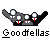 Pixelated static image of four cartoon figures in suits with white faces and red ties on a gray background, below which is pixelated text reading "Goodfellas".