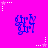 six identical blue pixelated figures on a bright pink background, surrounded by white and light purple star-shaped corner decorations