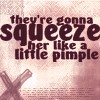 Text-based image with bold dark brown lettering on a pinkish background, featuring a large 'X' symbol at the bottom left.