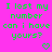 Green pixelated text on bright pink background repeats 'I lost my number can i have yours?' with small green hearts below each phrase.