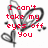 Red pixelated text reads "I can't take my eyes off you" over a grayscale abstract background with curved lines.
