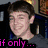 Pixelated image of a person with brown hair and dark clothing, overlaid on yellow polka-dot background with blue text reading FUTURE BOYFRAN! and pink text if only...