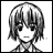 Black-and-white pixelated anime-style character with shoulder-length hair and dark eyes, next to text reading "Anime IM" and "COM" on a black background.