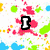 Pixelated icon with colorful splatters, stars, and hearts on white background; text "I" above "ANDY" in bold black outlines.
