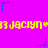 A static image with a bright purple background featuring repeated yellow text and blue star patterns.