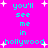 Bright pink background with cyan text reading "you'll see me in hollywood" repeated twice, surrounded by white pixelated stars.