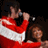 A 48x48 pixel animated buddy icon featuring a split composition with a performer singing on the left and green text logo on the right, displayed as two sampled frames in a contact sheet layout.