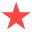 Animated sequence of red star-shaped icons in various orientations and shades against a gray background.