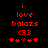 Red pixelated text and symbols on black background with animated heart sequence.