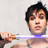 Static 48x48 pixel buddy icon showing a shirtless man with dark hair holding a glowing blue and white object against a light gray background.