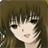 A split-frame contact sheet showing a pixelated anime-style character on the left and stylized text on the right against black background.