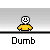 Pixelated character in yellow shirt with smiley face, three variations showing speech bubble text changes and static poses.