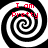 Four identical black-and-white spiral patterns arranged in a , each with red text reading "I am Pretty" overlaid