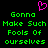 Pixelated green text on black background with pink heart symbol above, repeated twice side-by-side.