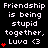 Pixelated text and red heart symbols on a black background with repeated phrases and varying heart counts across sections.