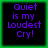 Four identical pixelated text with purple lettering on black backgrounds, each bordered by green frames