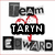 Animated icon with four distinct sections showing text and imagery including 'Team TARYN EDWARD', 'Loves', and 'Twilight' with a blood-splatter effect.