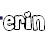 Animated sequence of the name 'erin' in stylized lowercase letters with varying color fills and outlines