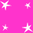 A static image of multiple white star shapes on a solid pink background with no visible text or animation.