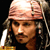 Pixelated static image of a person with long dark hair wearing a light brown hat and black top, visible against a solid black background.