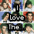 pixelated images showing repeated faces with overlaid text reading "I Love The... Jonas Brothers & Nick & Joe Not Kevin 'haha'"