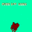 A static image shows a person in dark clothing with red accents against a teal background, featuring pixelated text and a small red shape.
