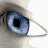 Animated contact sheet of a blue eye with NS-5 text and "What will you do with yours?" phrase across 9 frames showing progressive blur effects.