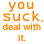 A 44x44 pixel animated contact sheet showing two frames of a buddy icon with orange text on white background and green text on dark green background.