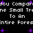 Pixelated text repeats 'You Compar', 'ne Small Trane', and 'To An Entire Forest' with purple starbursts on black background.