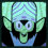Four- pixel art animation of a green-skinned character with large eyes and striped headwear, showing sequential facial expressions and hand movements against dark backgrounds