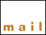 Animated sequence showing a hand writing 'mail' with a black pen on white background, starting from empty space and completing the word.