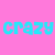 A static image with a bright pink background, featuring cyan text and a pixelated horse photo.
