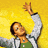 Animated contact sheet of a person in various poses against yellow background with green text box reading FEFE DOBSON