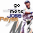 Pixelated image of a baseball player in uniform holding a bat, with 'go mets' text above the player.