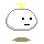 Pixelated white character with yellow antenna and green base, displaying multiple facial expressions including neutral, angry, and squinting.