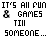 Pixelated text and stick figures depict a campfire scene with one figure holding a red object near flames, while another figure stands nearby.