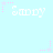 Light blue background with repeated white text 'Sandy' and pink star motifs in a pattern